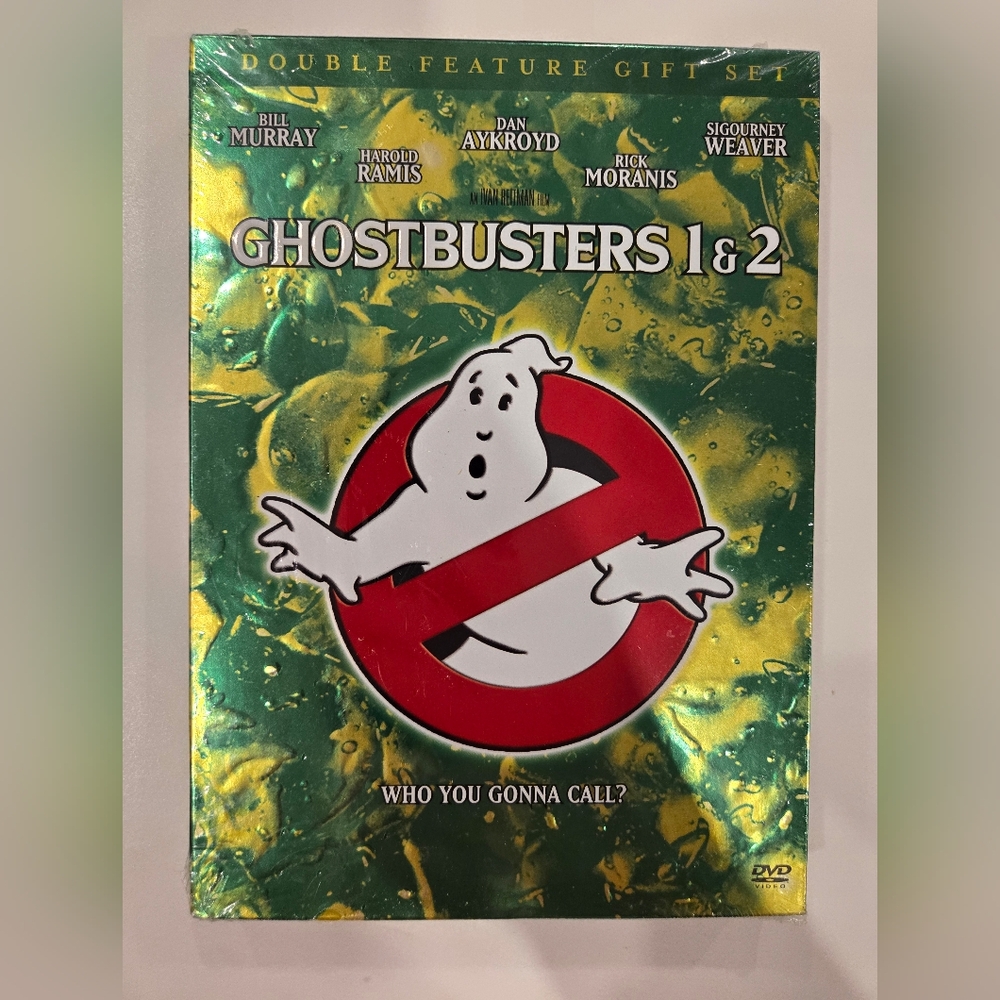 BNIB SEALED Ghostbusters 1 & 2 DVD Double Feature Gift Set One & Two Brand New
